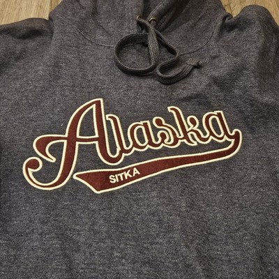 NWT Mens XL Alaska SITKA Heavyweight Pullover Hoodie Valani Apparel Gray/Navy