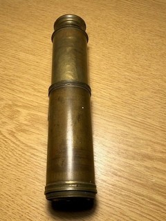 Telescope parts Dolland early 19thC two tubes only