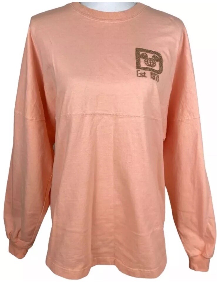 Walt Disney World Spirit Jersey For Adults - Peach Punch - Rose Gold Unisex Sz M Disney Adult Spirit Jersey - Walt Disney World Peach Punch main image 4