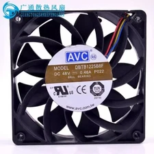 AVC DBTB1225B8F 12025 DC48V 0.48A 12CM 4-Wire High Airflow Cooling Fan