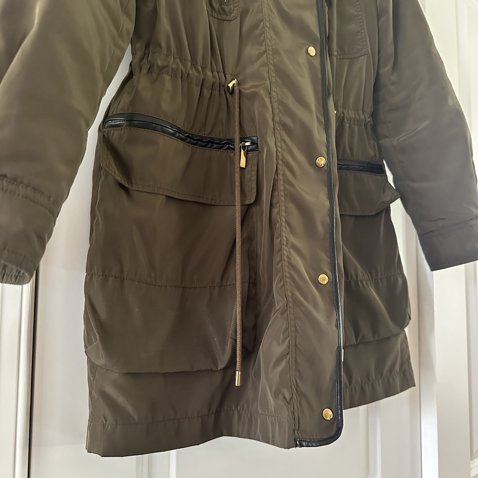 Zara basic collection lightweight hunter green ut… - image 11