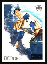 Carl Erskine 2020 Panini Diamond Kings Artist's Proof #24 Baseball Card