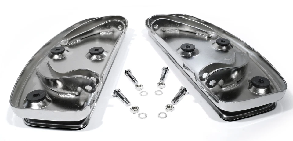 Trittbretter Shaker für Harley Davidson Heritage Fat Boy Road King E-Glide Chrom - Bild 3 von 3