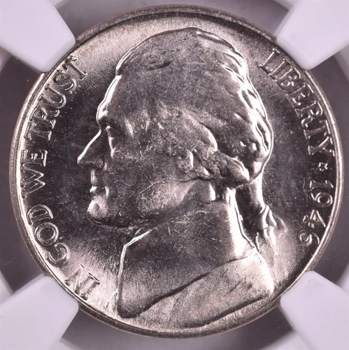 1946-S Jefferson Nickel - NGC MS66 Flashy Semi PL PQ 