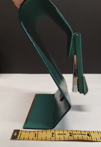 Vintage Green Bostitch B8SF Saddle Stapler Booklet Art Deco Office Desktop - Picture 13 of 13