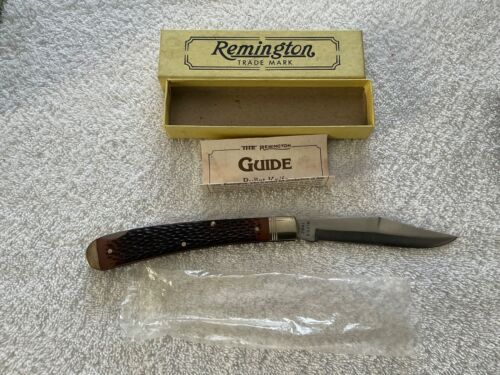 1992 Remington One R1253 Guide Bullet Knife Folding Pocket Delrin Handle New - Picture 7 of 24