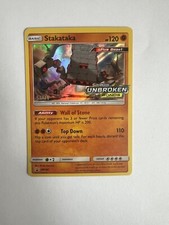 Pokémon TCG: Stakataka SM180 PRE RELEASE STAFF STAMPED Unbroken Bonds Promo: on eBay