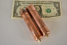 Pair Copper Rife Machine Frequency Hand Cylinders for GB4000 and Others