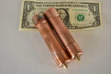 Pair Copper Rife Machine Frequency Hand Cylinders for GB4000 and Others