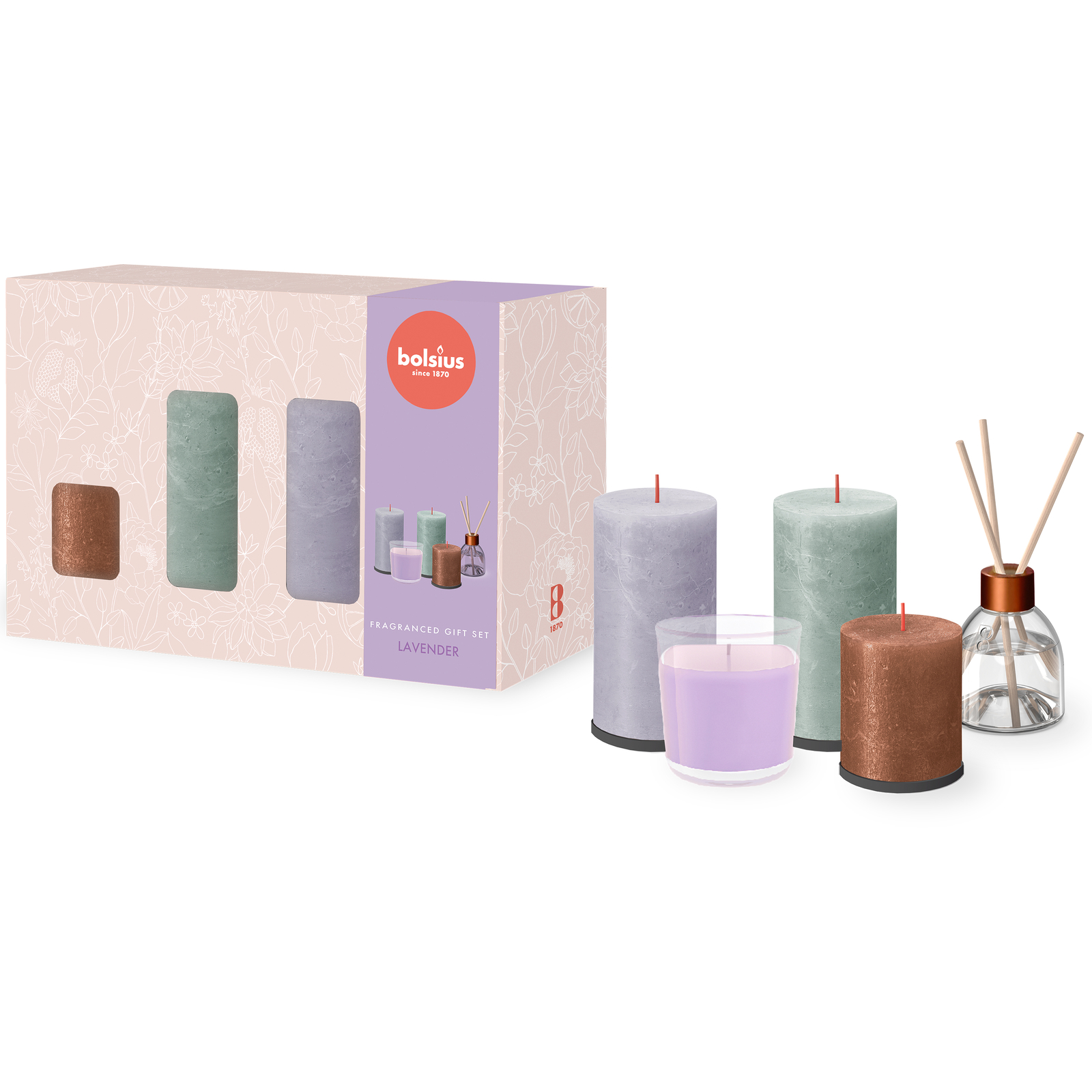 Kerzenset mit Lavendelduft – Geschenkset für entspannte Momente & stilvolle Deko