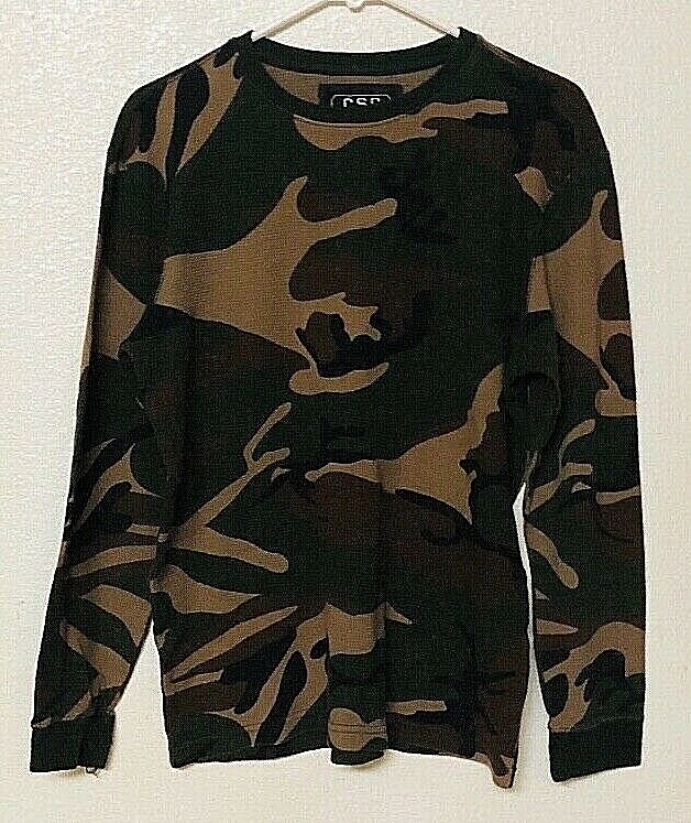 CHAMPS SPORTS GEAR CAMO THERMAL LONG SLEEVE SHIRT SIZE S eBay