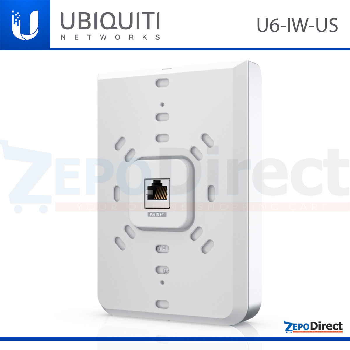 Ubiquiti UniFi WiFi 6 Wireless In Wall Access Point & 4 Port Ubiquiti UniFi WiFi 6 Wireless In Wall Access Point & 4 Port