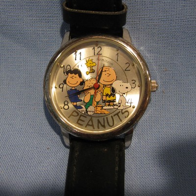 MEN'S DISNEY SNOOPY & THE PEANUTS GANG WATCH by ARMITRON - WORKING - NEW BATTERY