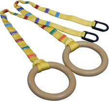 Gymnastics Rings with Easy Adjustable Strap