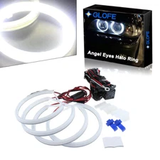 For BMW E36 E38 E39 E46 M3 White 131MM Halo Ring Cotton Light SMD LED Angel Eyes