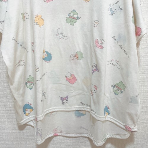 NWT Hello Kitty Kuromi Sanrio Characters T-Shirt 3L White Dolman Sleeve Kawaii - 第 7/12 張圖片