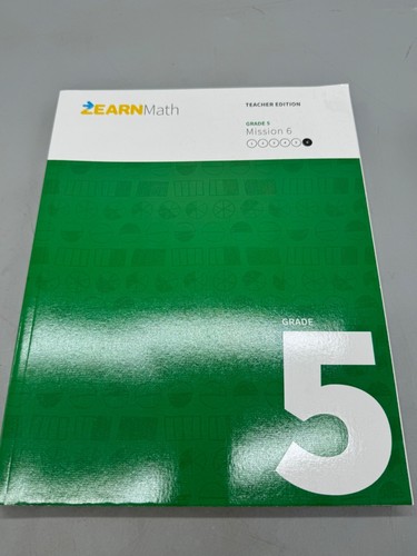 Zearn Math Grade 5 Teacher Edition Set Missions 1-6 & Assessments Key READ - Foto 18 di 23