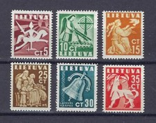 Lithuania 1940 Sc# 317-22 set Liberty MNH
