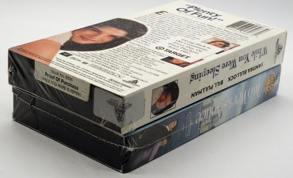 WHILE YOU WERE SLEEPING & TWO WEEKS NOTICE New VHS Tape IGS Ready Sandra Bullock - Image 3 of 4