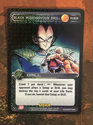 DBZ Panini Black Mischievous Drill Foil Rare #123 - Premier Set
