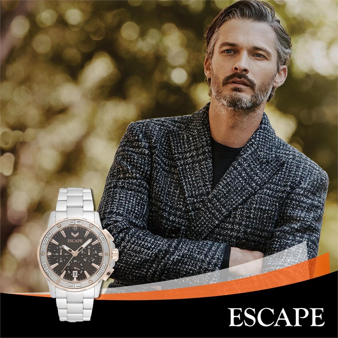 ESCAPE EC1123-103 Chronograph Analog, Watch, Herrenuhr, ÖZEN ESCAPE EC1123-103 Chronograph Analog, Watch, Herrenuhr, ÖZEN