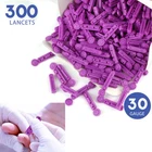 300PCS Twist Top Lancets 30 Gauge for Diabetic Blood Testing Lancets 30g 3 Box