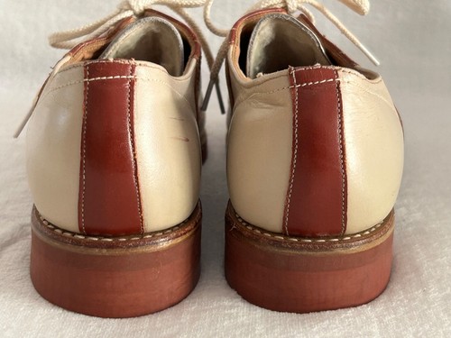 Vintage Tan & Brown Saddle Shoes Women's Sz 5 College Hill Sports Biltrite EXC! - Picture 4 of 13