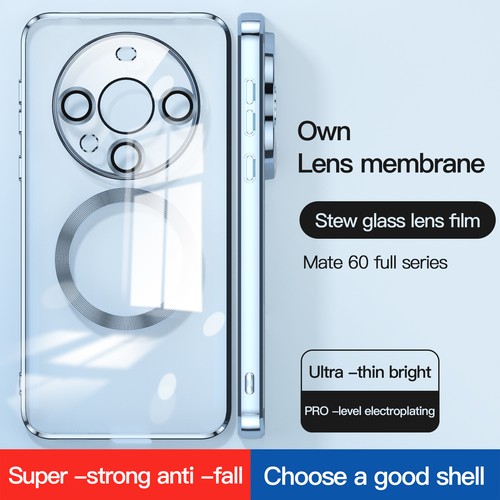 Case For Huawei Mate 60/60 Pro Clear Magnetic MagSafe Shockproof Phone Cover - Zdjęcie 2 z 20