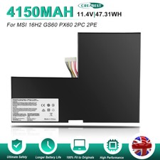 Batteria per computer portatile 11,4 V 4640 mAh BTY-M6F MS-16H2 per MSI 16H2 GS60 PX60 GS60 2 PZ 2 PE