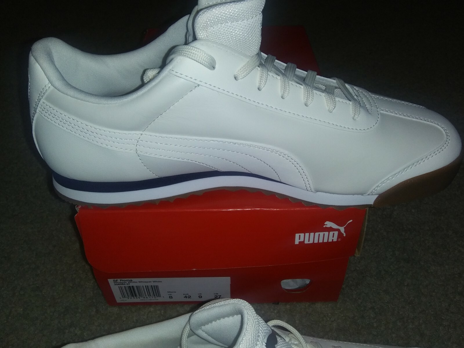 NWT PUMA Roma Basic.  WHITE WHISPER.  SZ 9 image 6