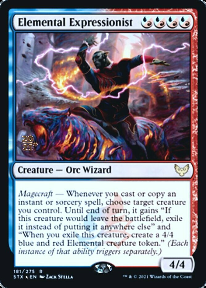 1x Elemental Expressionist - Foil - Prerelease Promo NM-Mint, English Prerelease