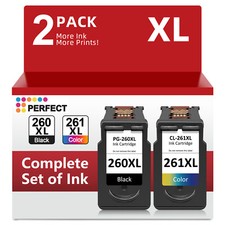 PG-260XL CL-261XL Ink Cartridges for Canon 260 261 PIXMA TR7022 TS6420 TS6420a