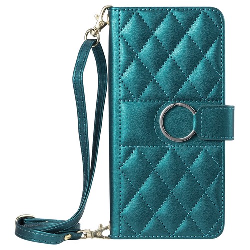Grid Leather Card Wallet Phone Case For Samsung S25 S24 S23 S22 S21 S20 Ultra - Picture 5 of 17