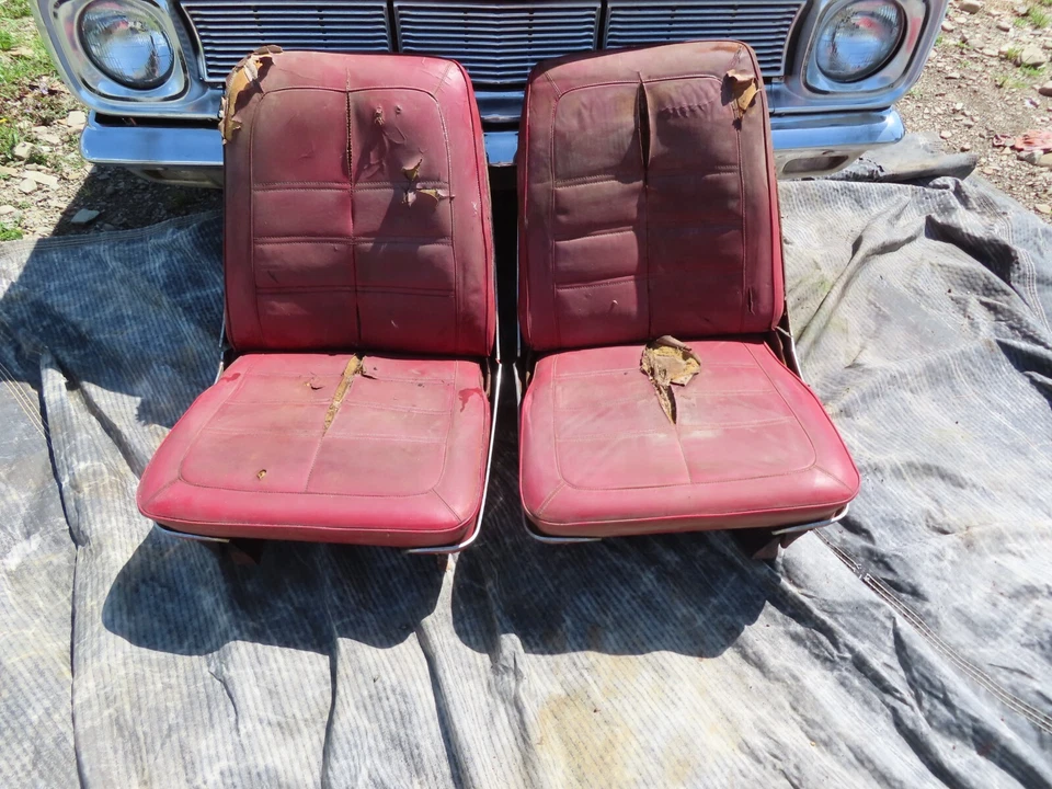 66 67 MOPAR DODGE CARROCERÍA A/B ASIENTOS CUBO PISTAS DE TRABAJO Y ADORNOS PAR DARDO CUDA Foto 2 de 4