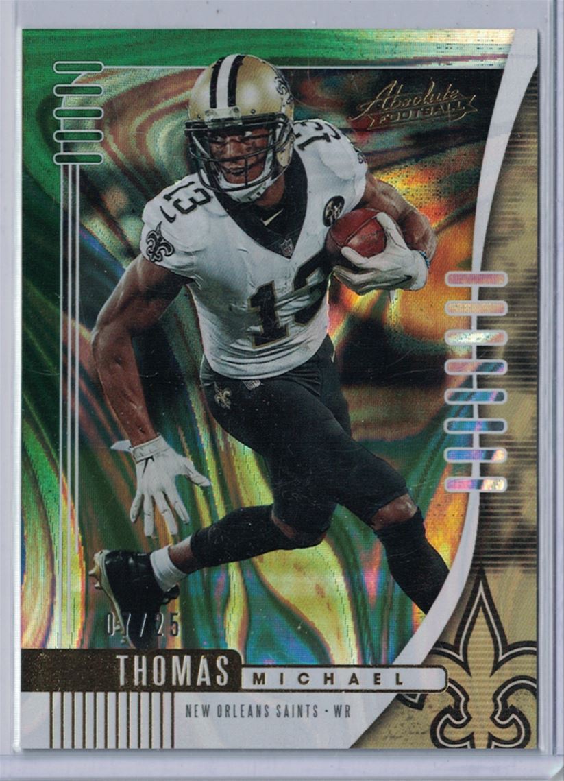 2019 Panini Absolute Green Spectrum Michael Thomas #7/25 New Orleans Saints #78