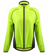 Aero Tech Women's Windproof Packable Safety Jacket - High Visibility Windbreaker