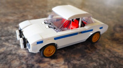 MK1 ESCORT Rallye Auto Ziegel Modell MOC - 270 Stück, 8 Bolzen breit