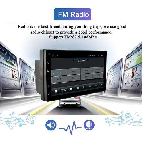 7'' Android 11.0 2 Din Touch Car MP5 Player Stereo FM Radio WiFi GPS NAVI 2G RAM - Picture 5 of 12