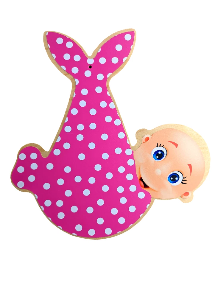 XL 148 cm Storch aus Holz zur Geburt Baby-Storch & Tafel & Baby in ROSA SET - Bild 2 von 3