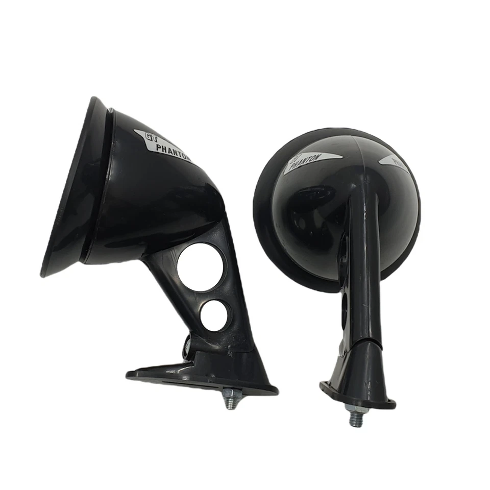 Espejo retrovisor lateral guardabarros vintage universal compatible con JDM Racing Sport Bullet Muscle negro Foto 4 de 4