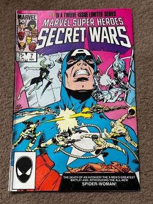 Marvel Super Heroes Secret Wars #7 Jim Shooter 1984 1st full APP OF SPIDER-WOMAN