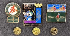 LOT OF 3 - Vintage 1996 Atlanta 100th Olympic Games Pin Pins - Enamel / Metal
