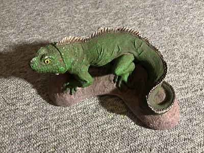 Große handgefertigte Leguan Eidechse Drache Einzeldocht Kerze lebensgroß