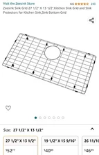 Zeesink Sink Grid 27 1/2" X 13 1/2",Kitchen Sink Grid, Sink Protector