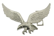 Eagle Belt Buckle New Men Western Cowboy Rodeo Silver Chrome Metal Sharp Edges