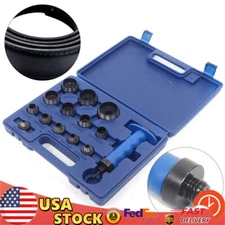 14pcs Hollow Punch Set Belt Leather Hole Maker Gasket Plastic Cutting Kit Tool