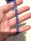 8mm Purple-blue Venise Flower Ribbon Lace Trims Choker Sewing Doll Per Meter