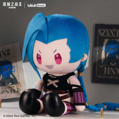 Official Arcane：league of Legends Jinx 40Cm Stuffed Cotton Doll