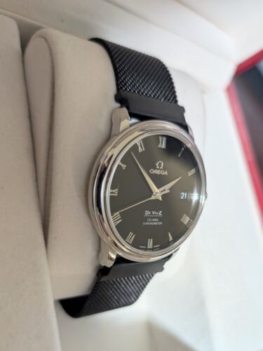 Omega DeVille Prestige Automatic Men's Watch 4875.50.01 Box and Papers