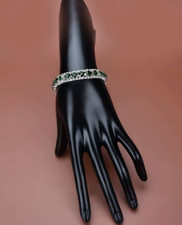 Green Rhinestone Chic Bracelet